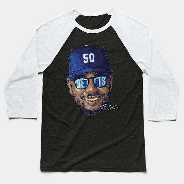 Mookie Betts Los Angeles D Sunglasses Baseball T-Shirt by Jesse Gorrell